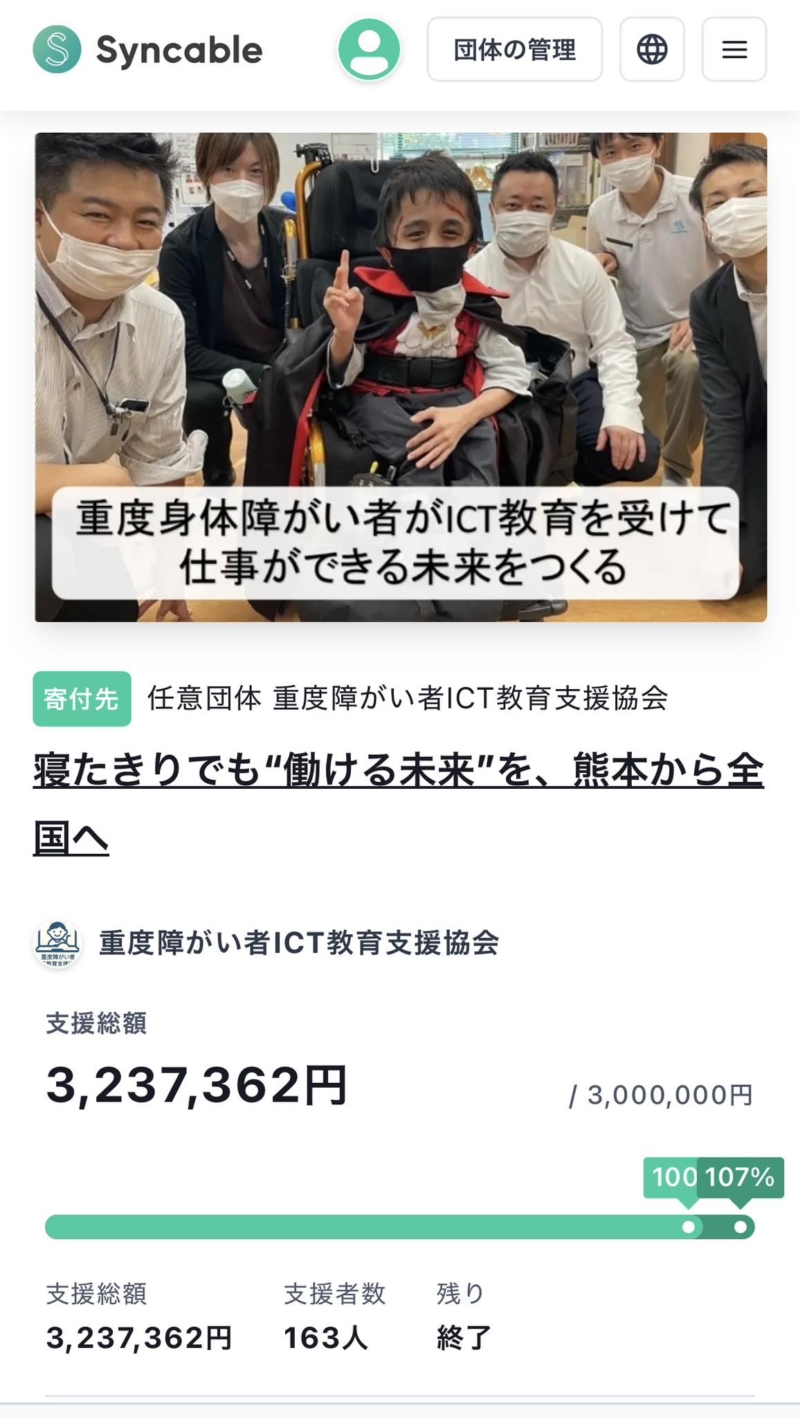 クラウドファンディング達成！！